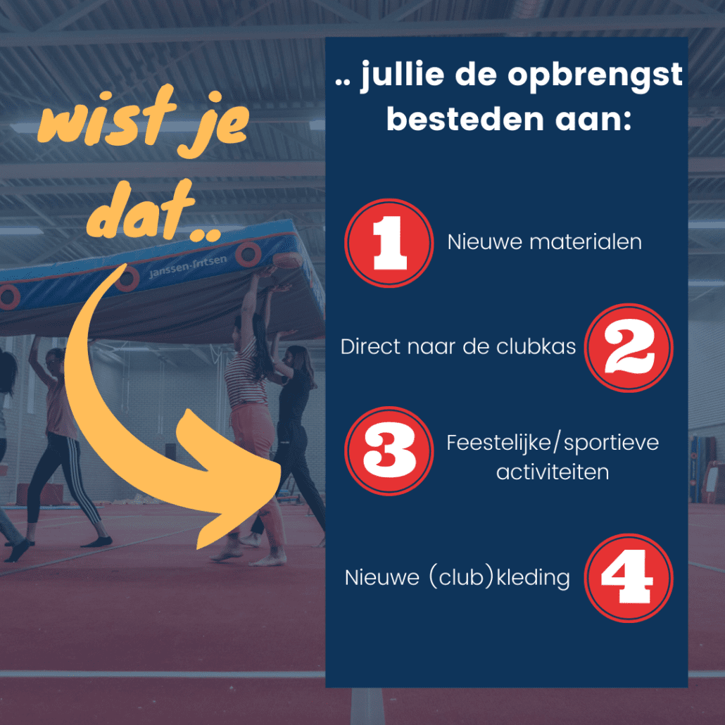 Wat doet jullie vereniging met de opbrengst van de Grote Clubactie?