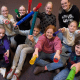 Kinderkoor Eigenwijs met hun nieuwe muziekmaterialen!